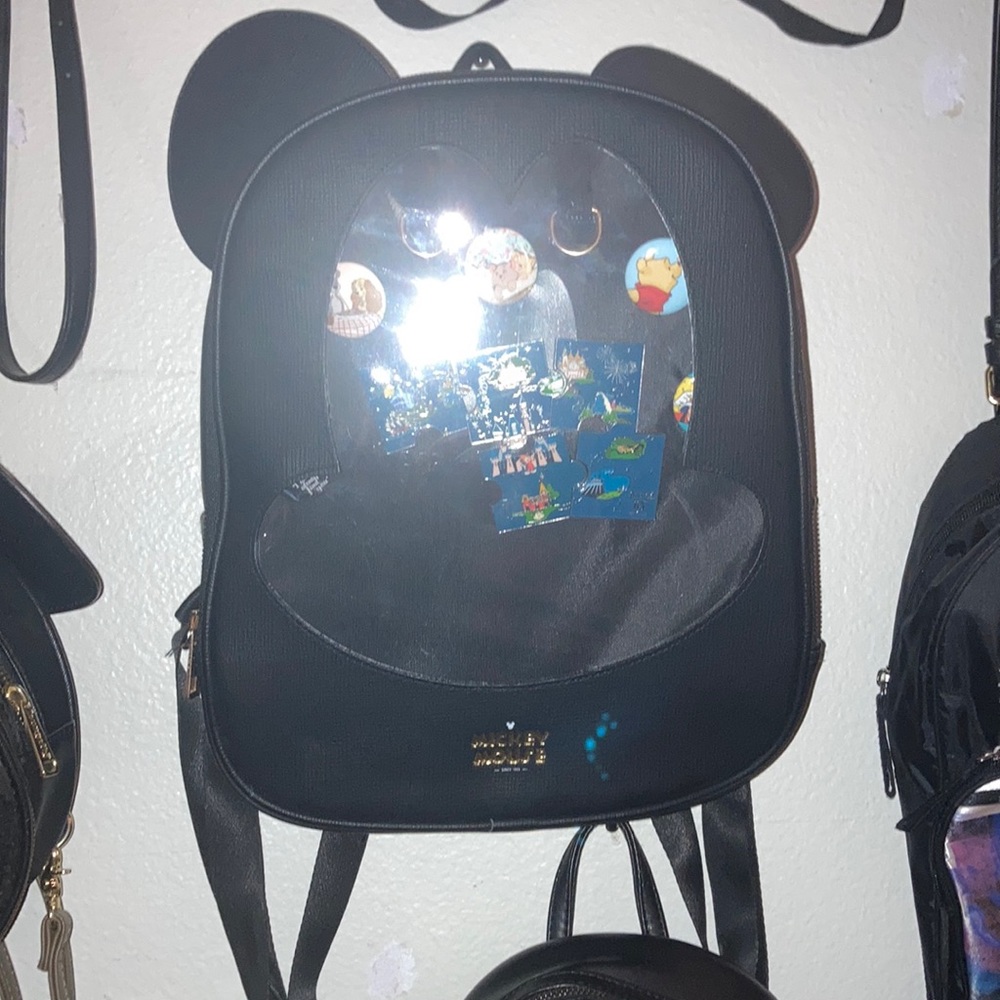 Mickey Mouse pin backpack